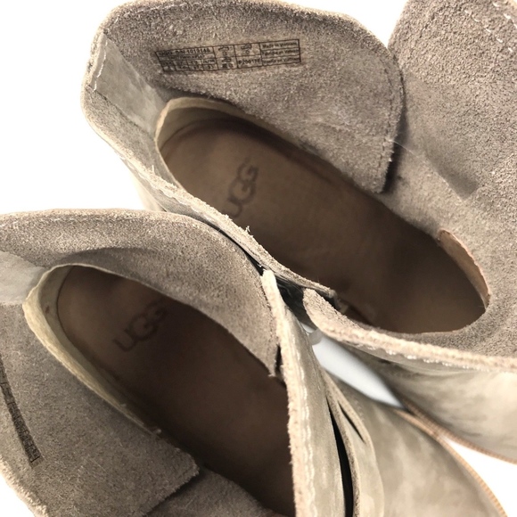 NEW UGG Elora Grey Suede Ankle Booties - Picture 8 of 8